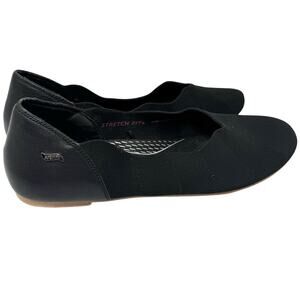 Skechers Arch Fit Must Be Magic Black Ballet Flats Stretch Fit Air Cooled
